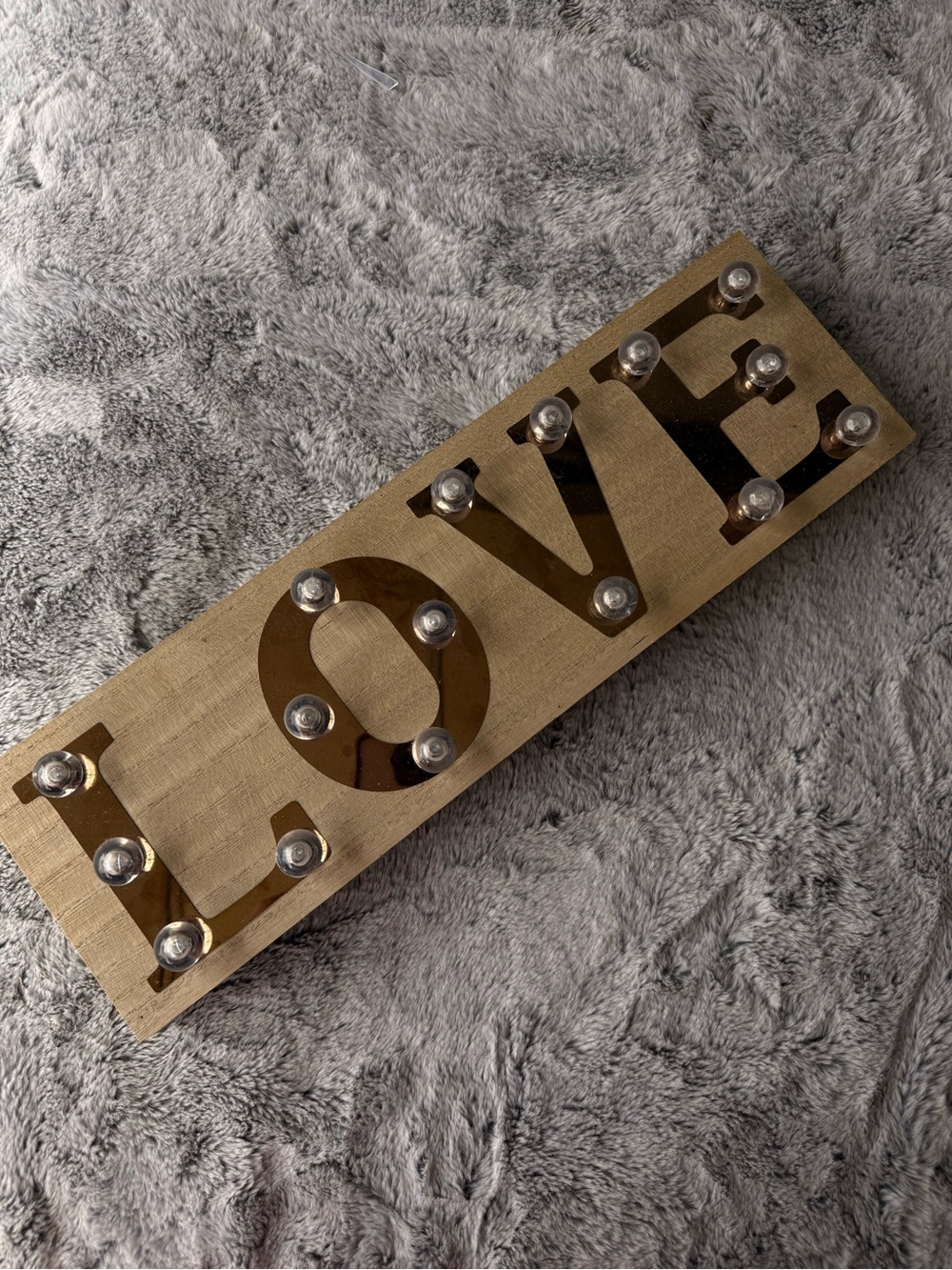 LOVE Marquee Wall Sign in Gold